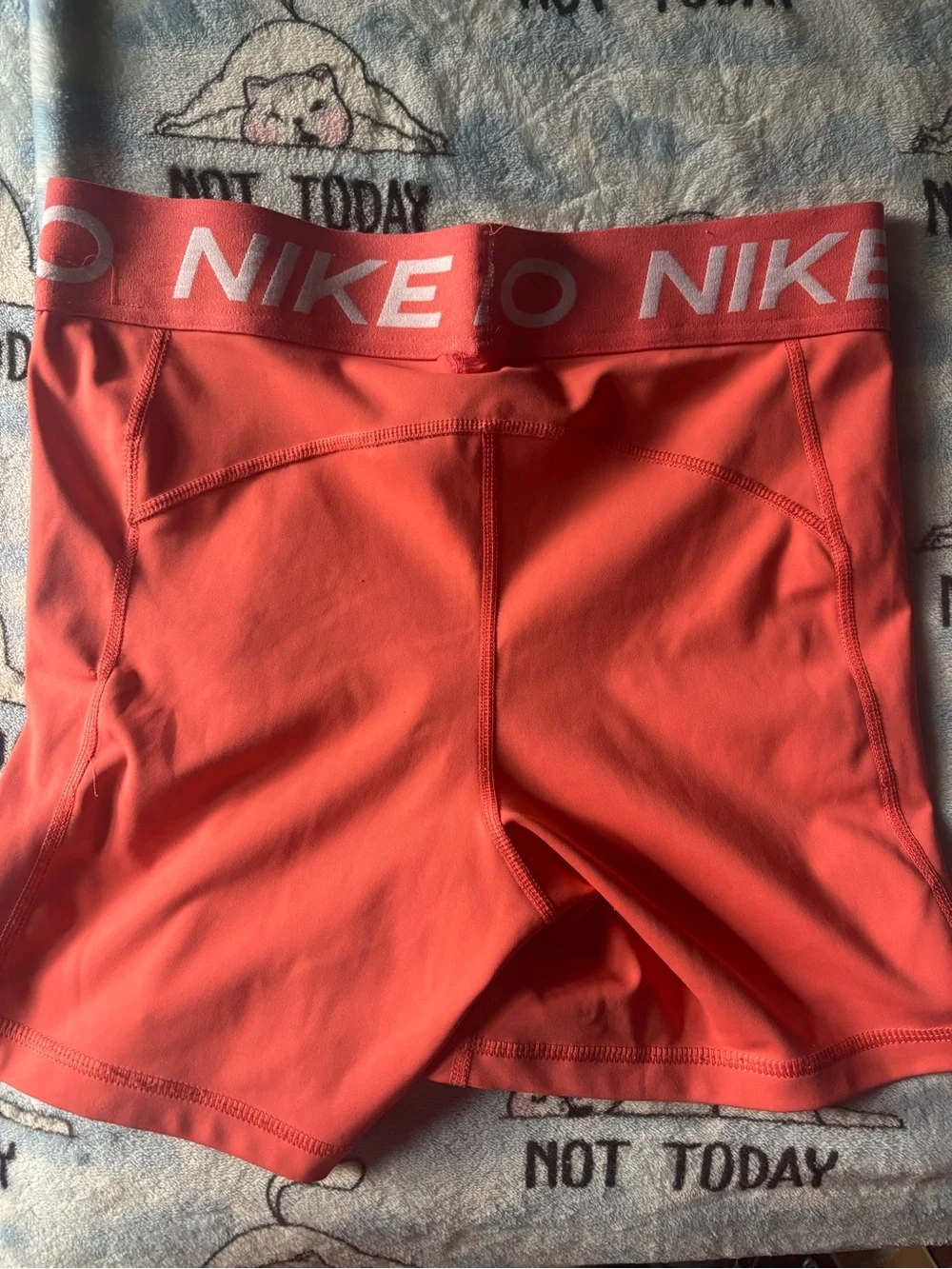 Nike Coral Pro Compression Shorts with White Logo